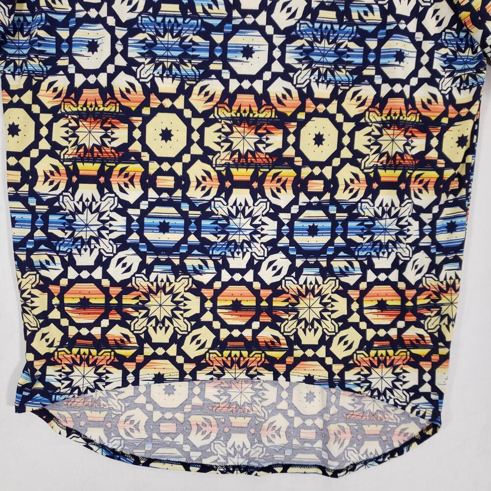 LuLaRoe Shirt Womens Small Multicolor Geometric Hi Low Hem Pullover Tunic Top - Picture 3 of 6